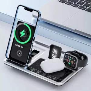 شارژر وایرلس 4 کاره گرین لاین مدل Green Lion 4 IN 1 Wireless Charging Station